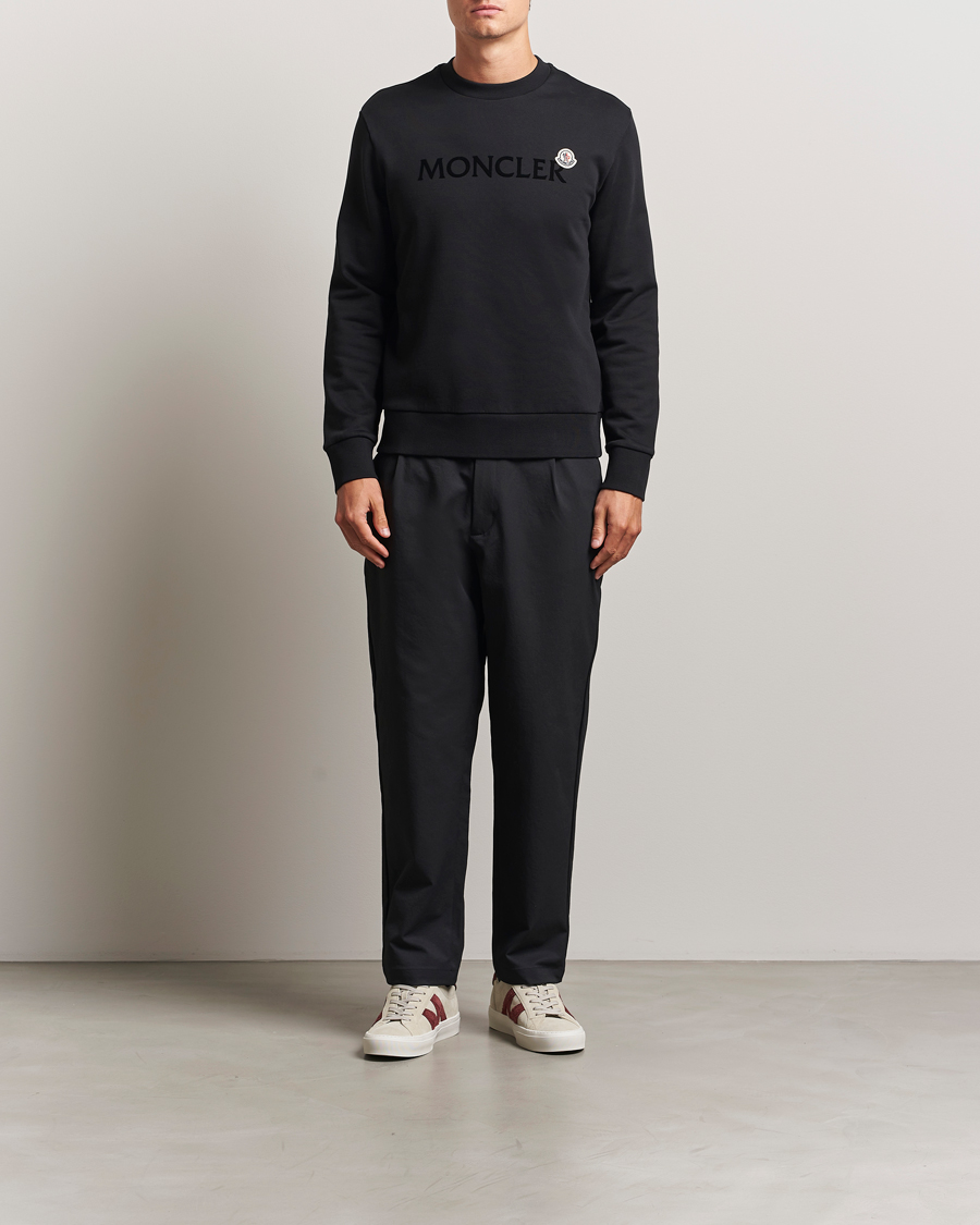 Herre | Gensere | Moncler | Lettering Logo Sweatshirt Black