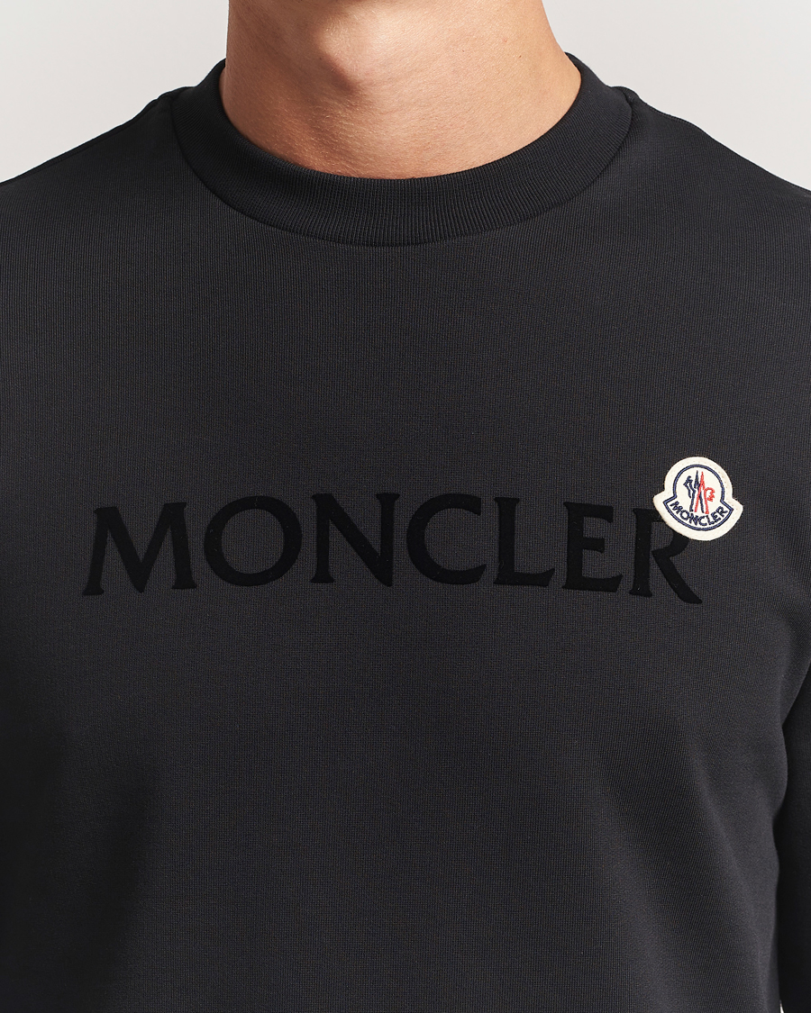 Herre | Gensere | Moncler | Lettering Logo Sweatshirt Black