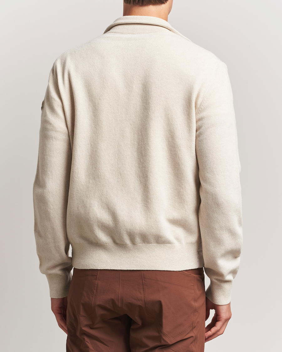 Herre | Gensere | Moncler | Full Zip Padded Cardigan Off White