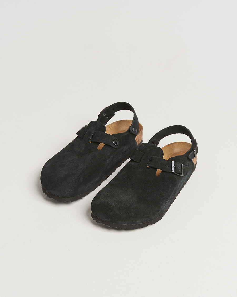 Herre | Sandaler og tøfler | BIRKENSTOCK | Tokio Classic Footbed Black Suede