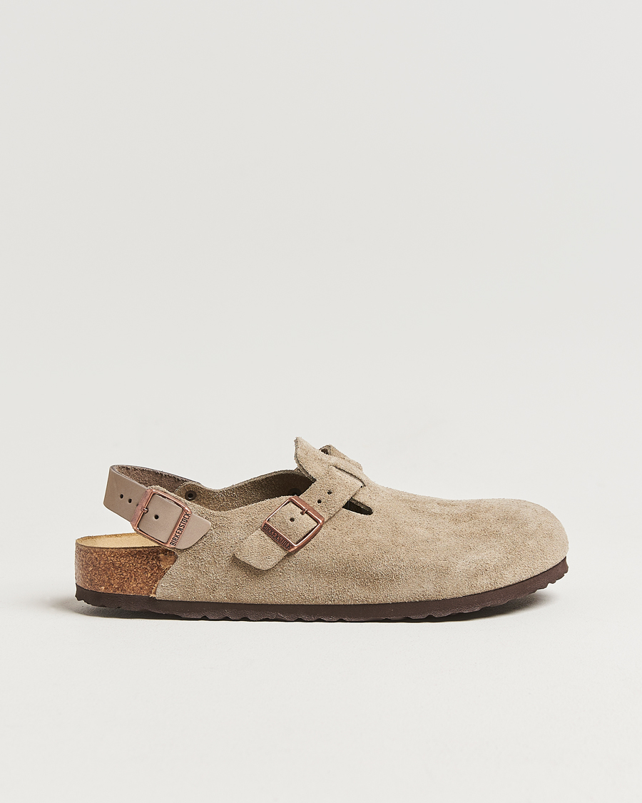 Herre | Sandaler og tøfler | BIRKENSTOCK | Tokio Classic Footbed Taupe Suede
