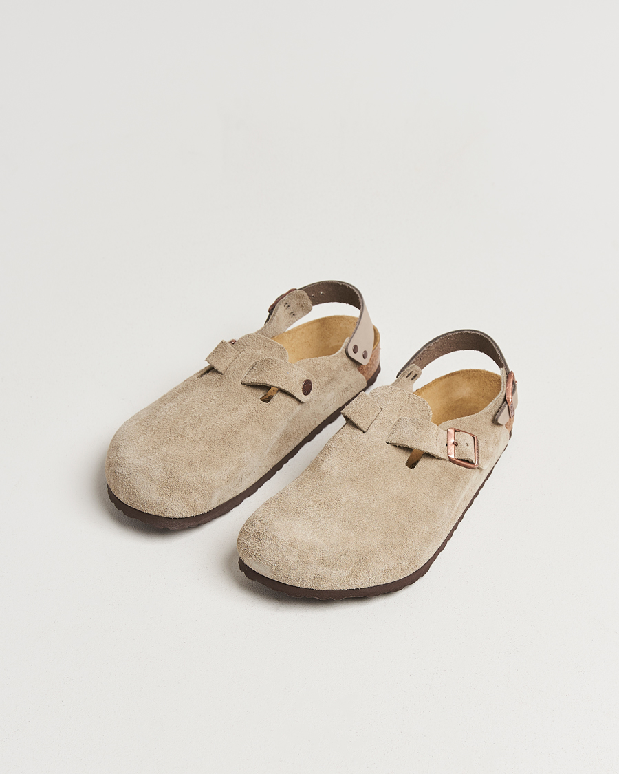Herre | Sandaler og tøfler | BIRKENSTOCK | Tokio Classic Footbed Taupe Suede