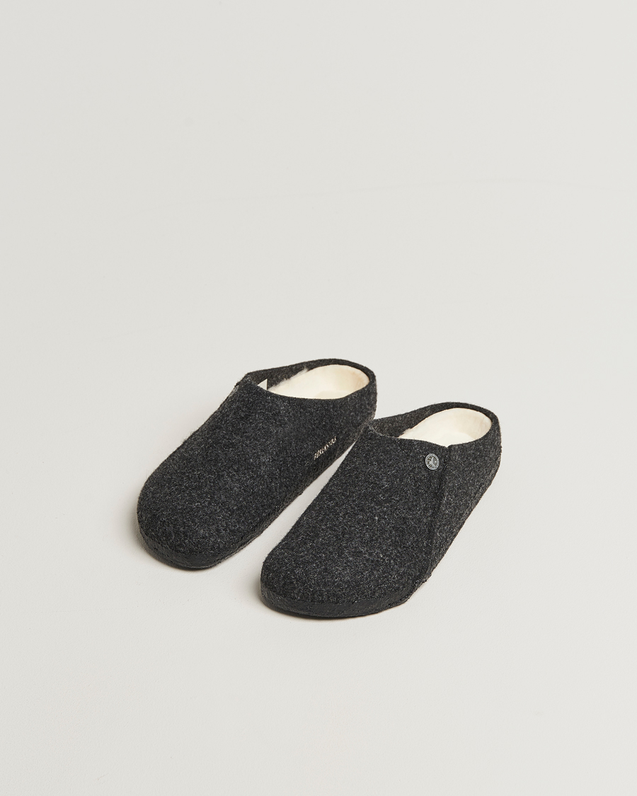 Herre | Sandaler og tøfler | BIRKENSTOCK | Zermatt Shearling Wool Felt Anthracite