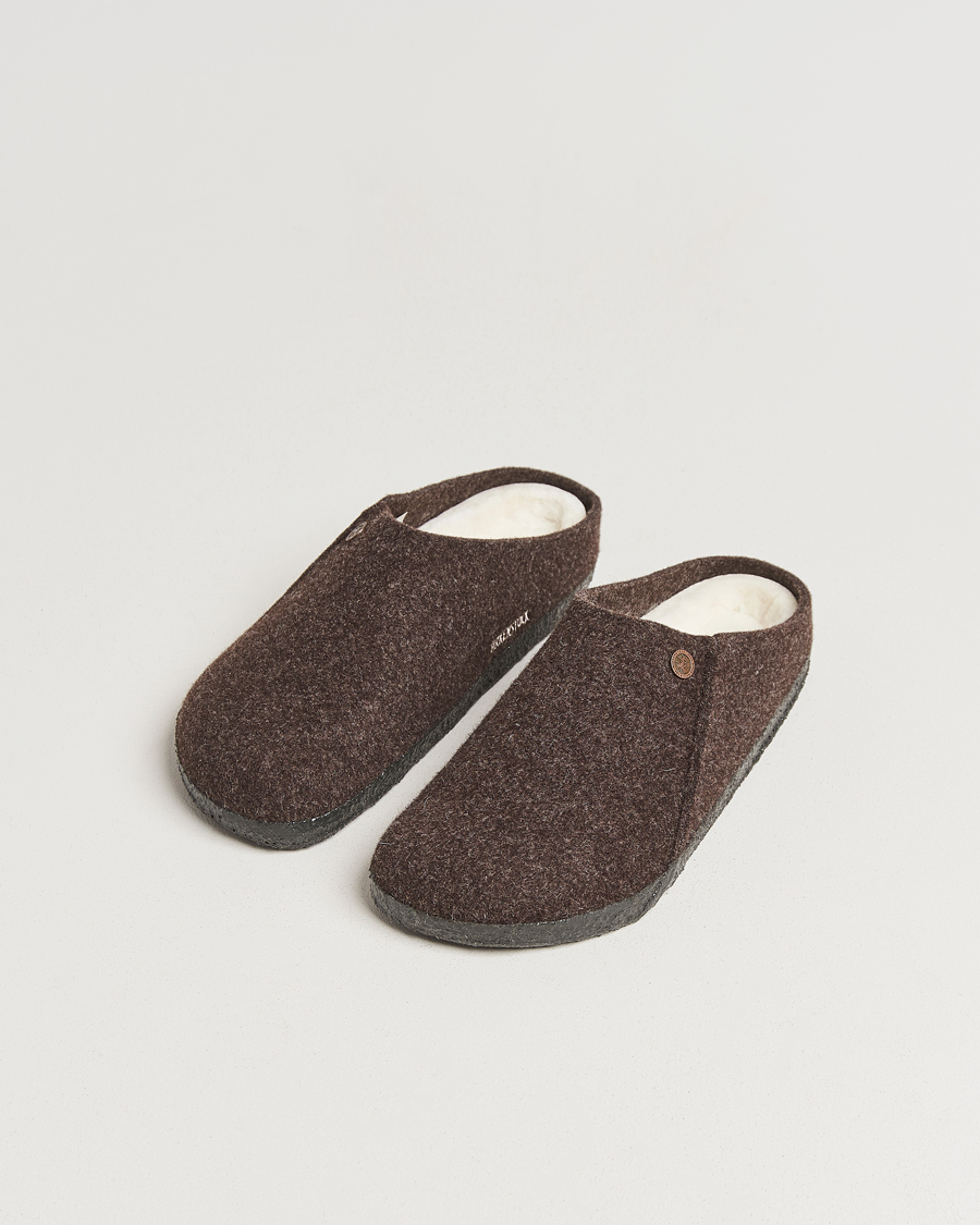Herre | Sandaler og tøfler | BIRKENSTOCK | Zermatt Shearling Wool Felt Mocca