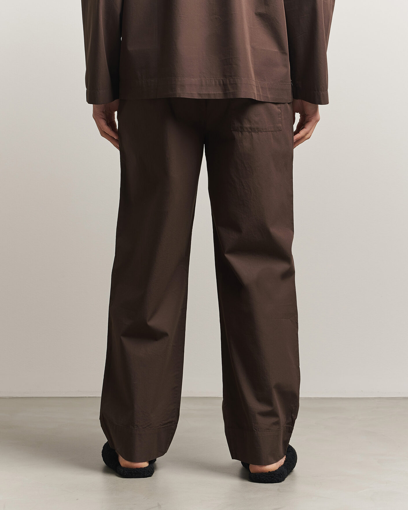 Herre | Pyjamaser og badekåper | Tekla | Poplin Pyjama Pants Coffee