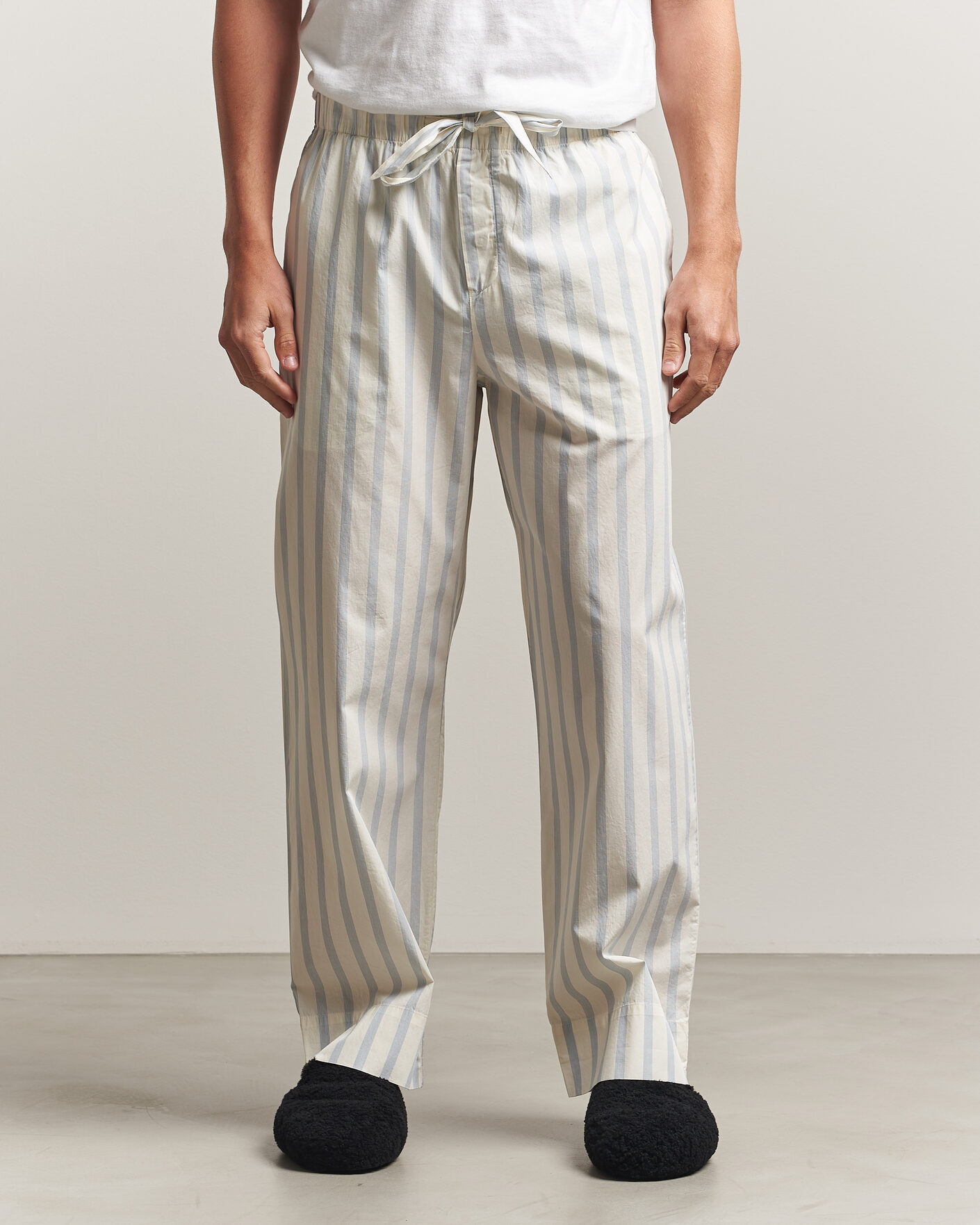 Herre | Pyjamaser og badekåper | Tekla | Poplin Pyjama Pants Needle Stripes
