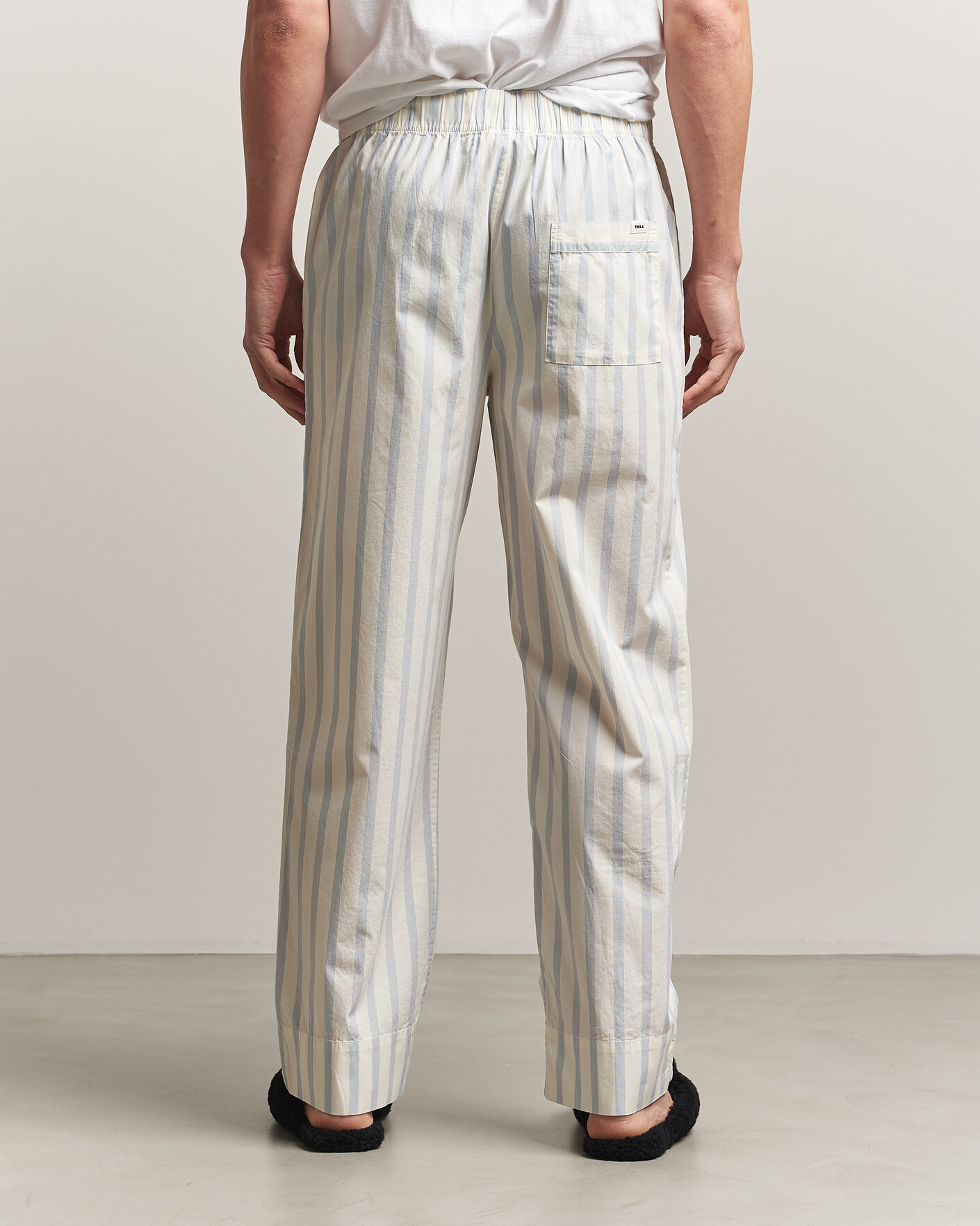 Herre | Pyjamaser og badekåper | Tekla | Poplin Pyjama Pants Needle Stripes