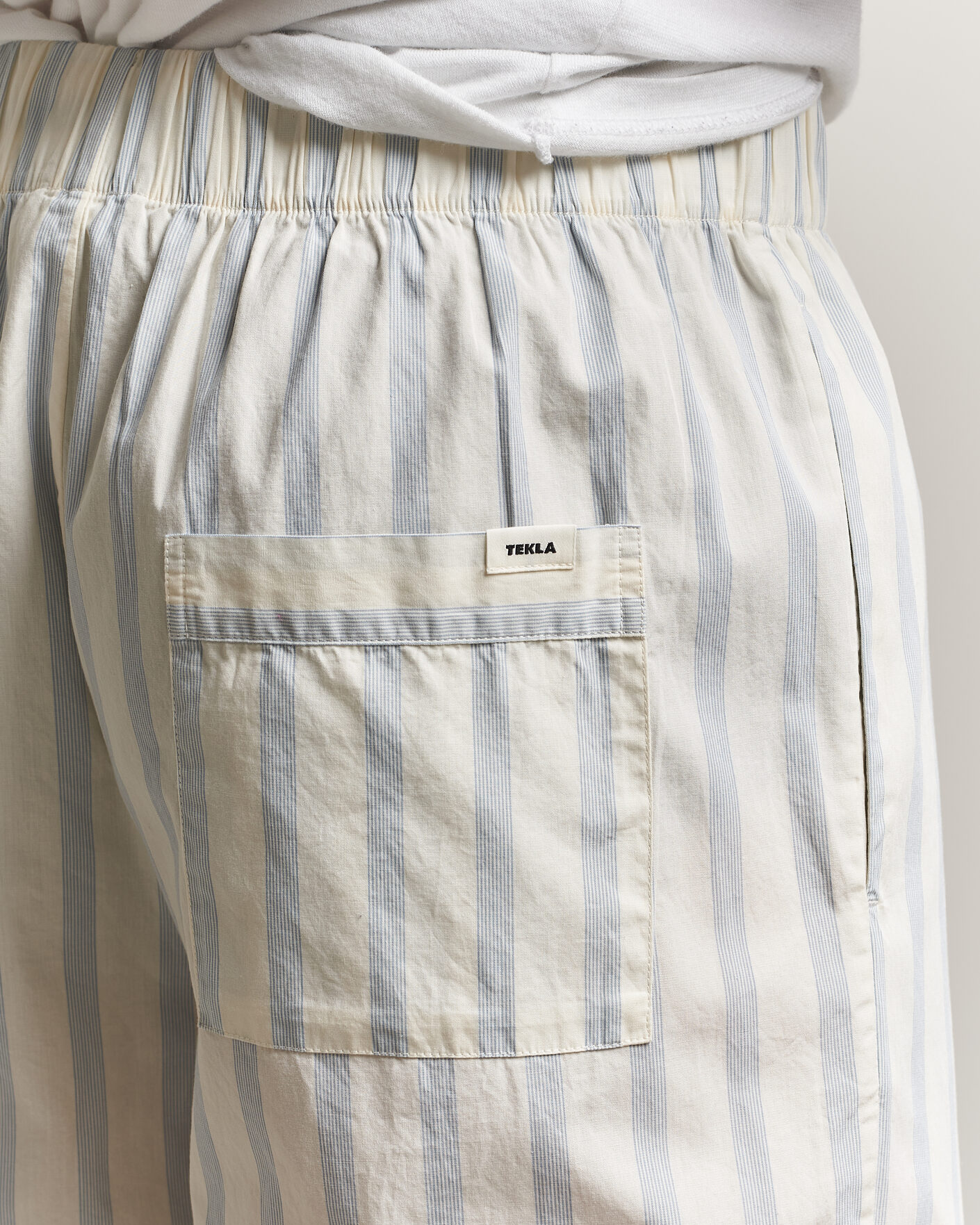 Herre | Pyjamaser og badekåper | Tekla | Poplin Pyjama Pants Needle Stripes