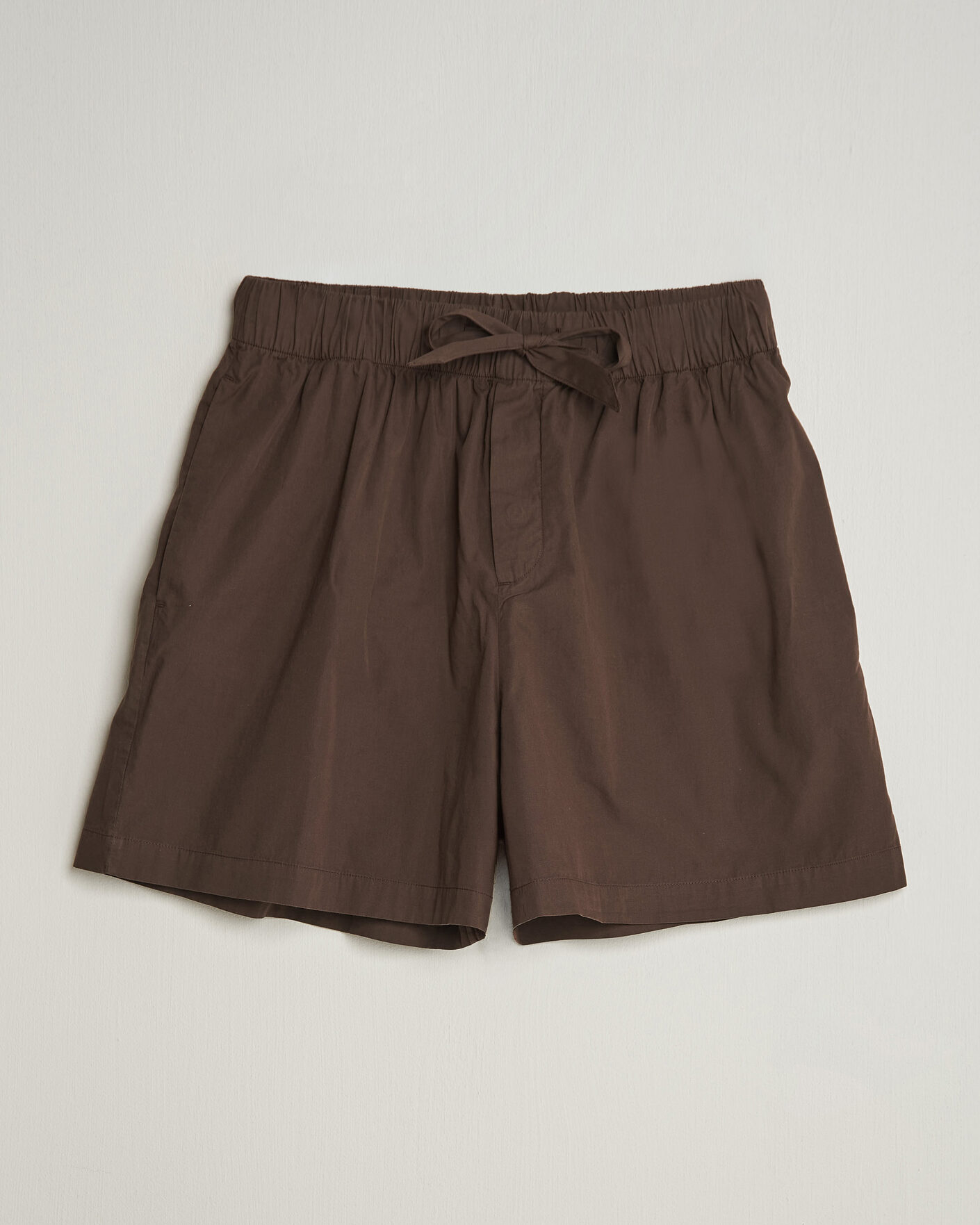Herre | Pyjamaser og badekåper | Tekla | Poplin Pyjama Shorts Coffee