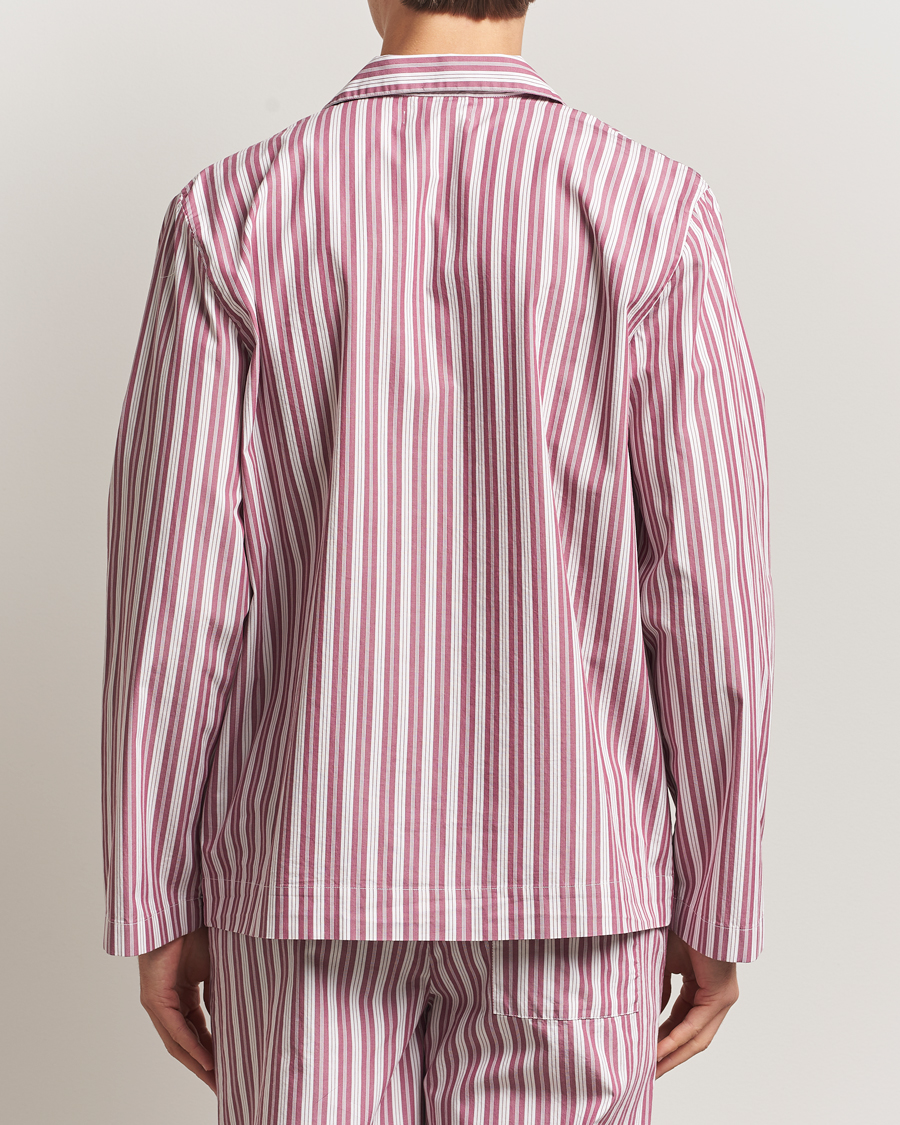 Herre | Pyjamaser og badekåper | Tekla | Poplin Pyjama Shirt Rhubarb Stripes