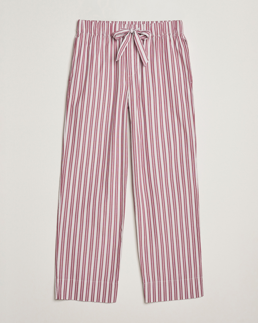 Herre | Pyjamaser og badekåper | Tekla | Poplin Pyjama Pants Rhubarb Stripes