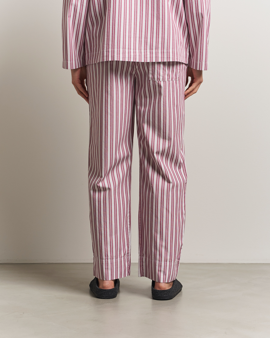 Herre | Pyjamaser og badekåper | Tekla | Poplin Pyjama Pants Rhubarb Stripes