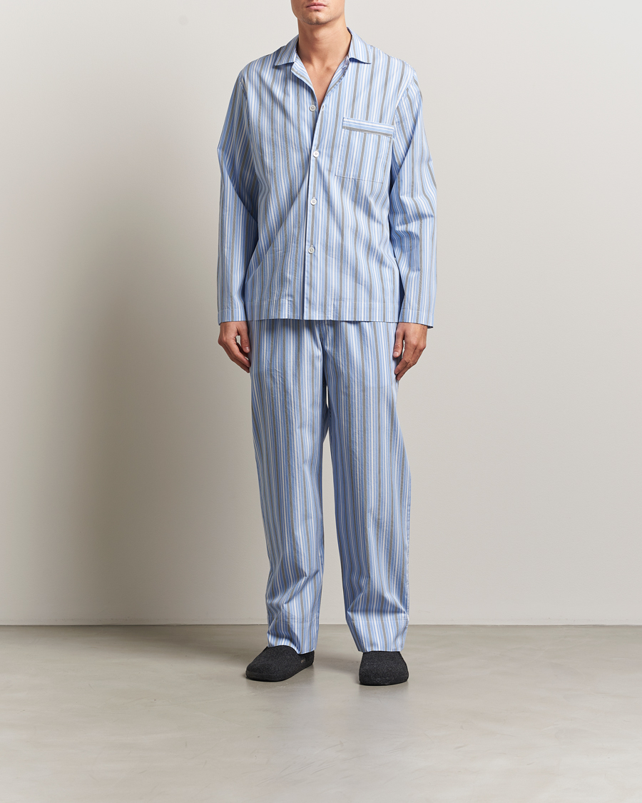 Herre | Pyjamaser og badekåper | Tekla | Poplin Pyjama Pants Stave Stripes