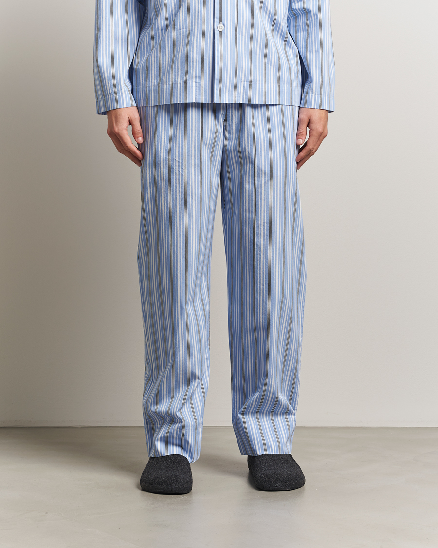 Herre | Pyjamaser og badekåper | Tekla | Poplin Pyjama Pants Stave Stripes