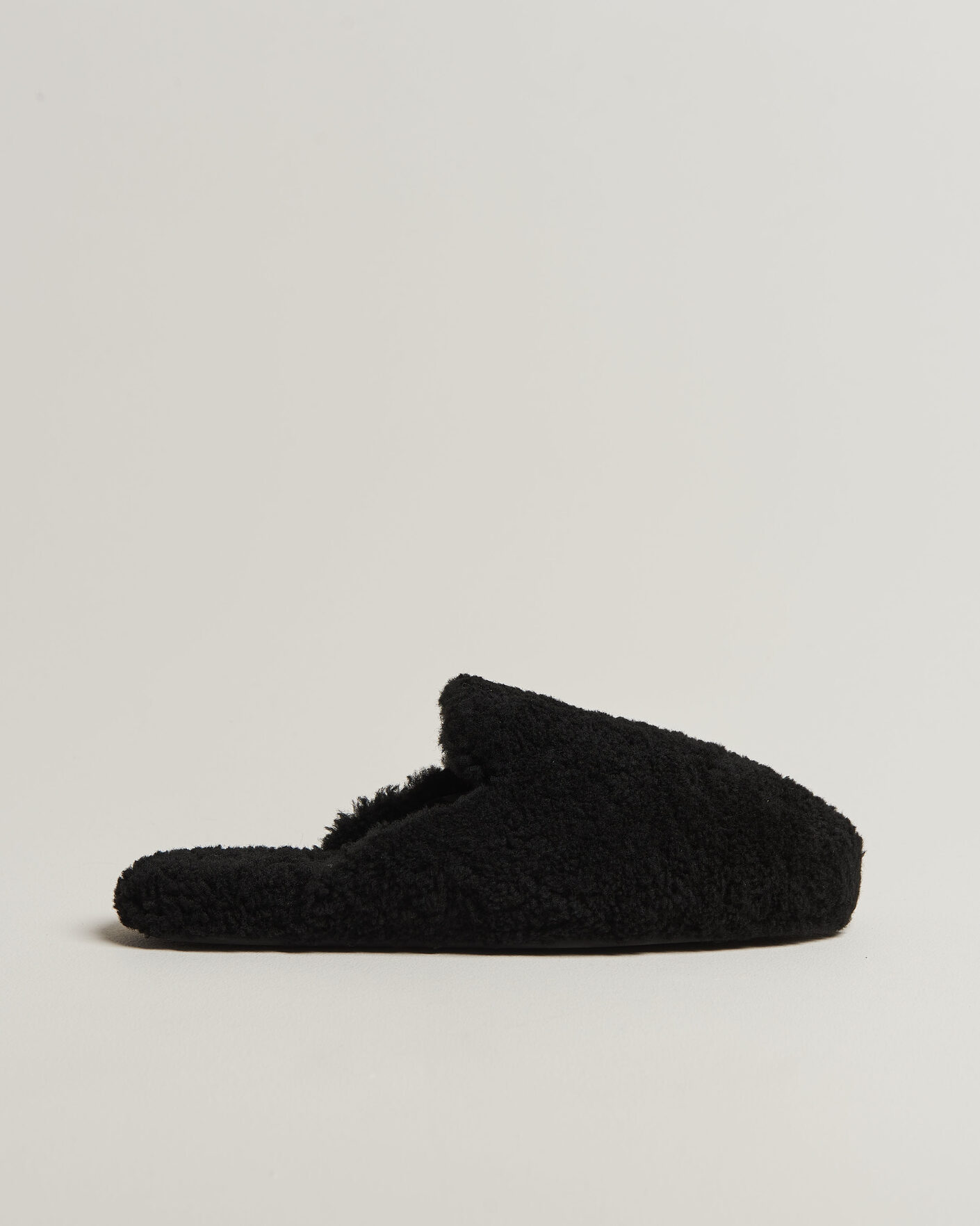Herre | Sandaler og tøfler | Tekla | Lambswool Shearling Slippers Black