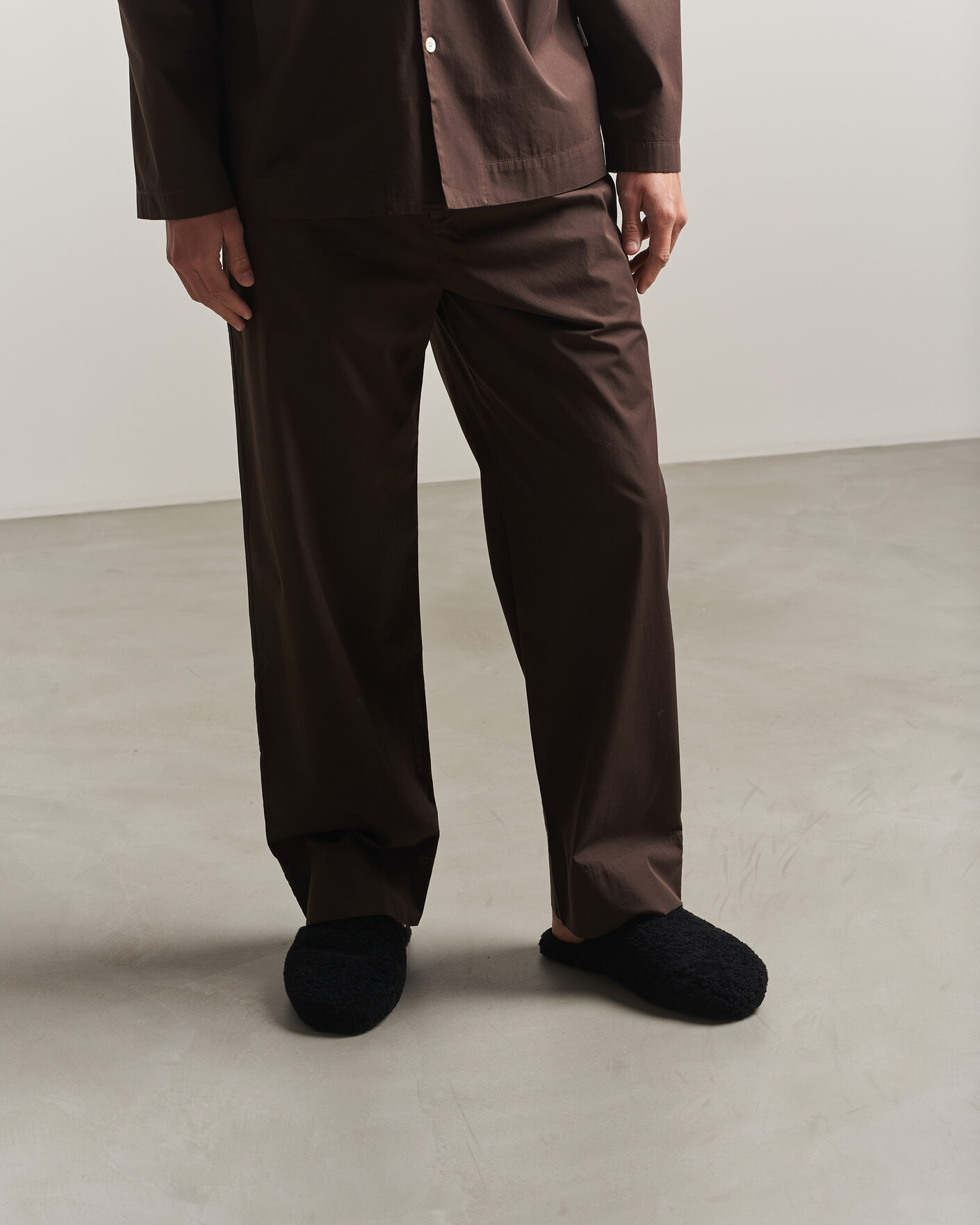 Herre | Sandaler og tøfler | Tekla | Lambswool Shearling Slippers Black