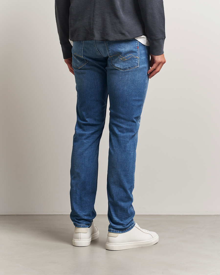 Herre | Jeans | Replay | Anbass Distressed Super Stretch Bio Jeans Medium Blue