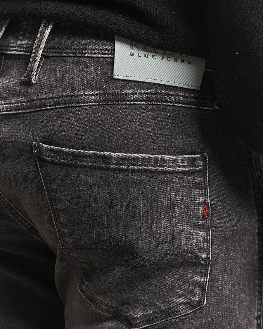 Herre | Jeans | Replay | Anbass Hyperflex Original Jeans Washed Black