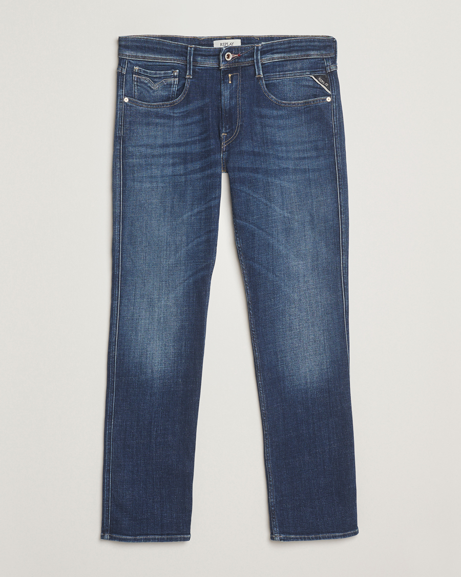 Herre | Jeans | Replay | Anbass 5 Years Wash Jeans Dark Blue