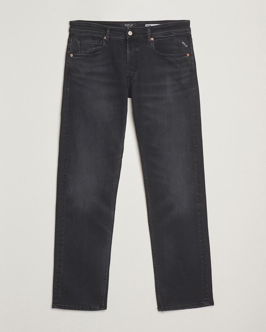 Herre | Jeans | Replay | Grover Super Stretch DNA Jeans Washed Black