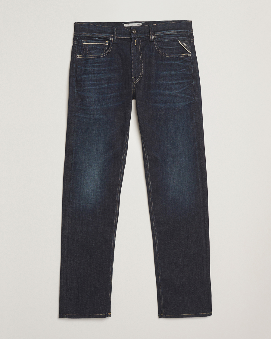Herre | Jeans | Replay | Grover Hyperflex Jeans Dark Blue