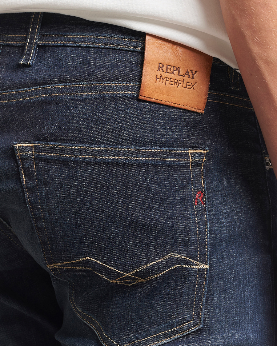 Herre | Jeans | Replay | Grover Hyperflex Dust Jeans Dark Blue