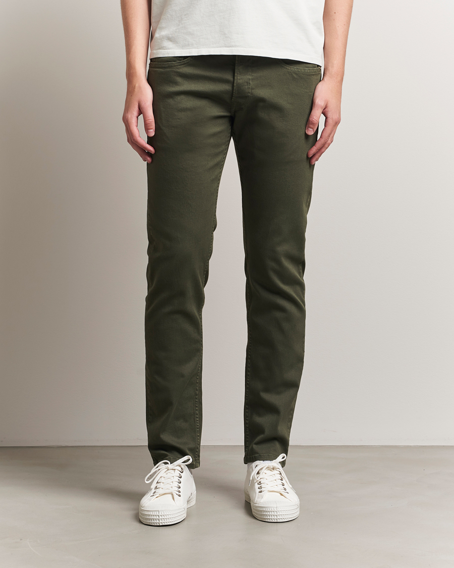 Herre | Bukser | Replay | Grover Bullstretch 5-Pocket Pants Dark Green