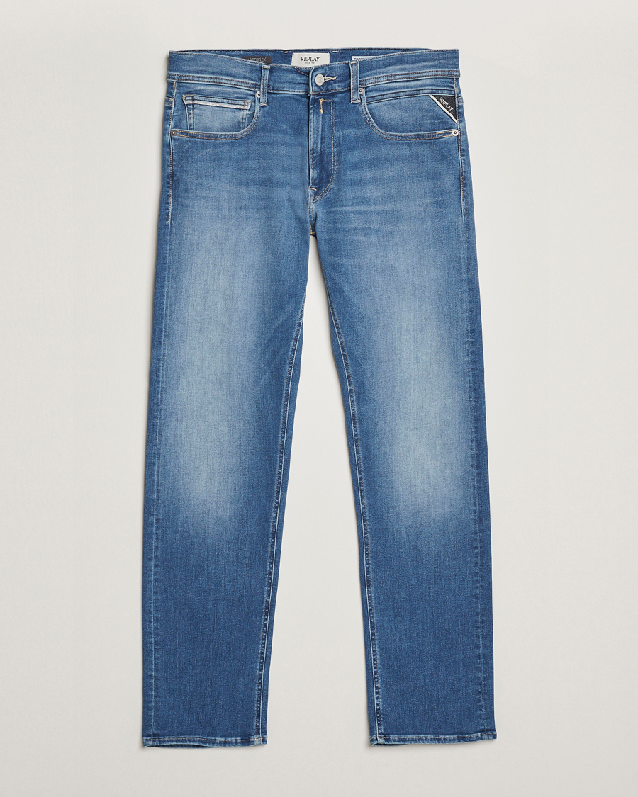 Herre | Jeans | Replay | Grover Hyperflex Original Jeans Medium Blue