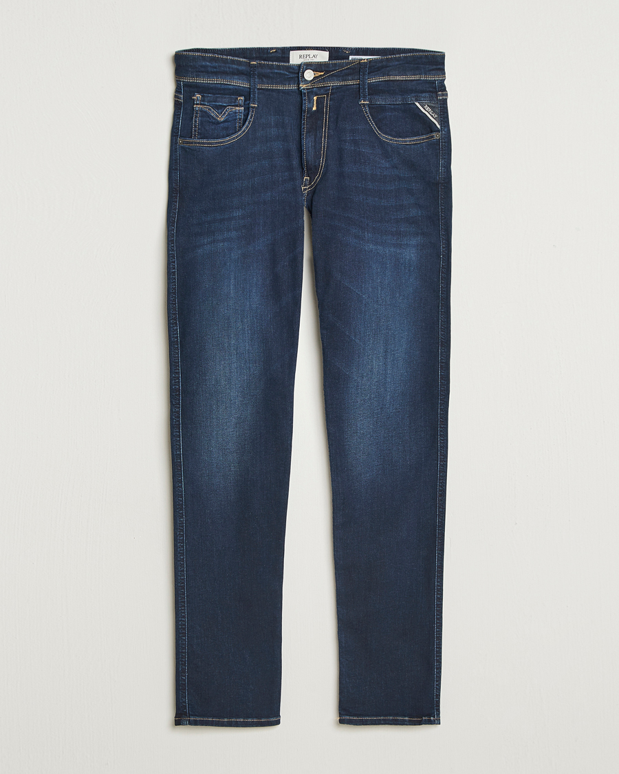 Herre | Jeans | Replay | Anbass Powerstretch Jeans Dark Blue