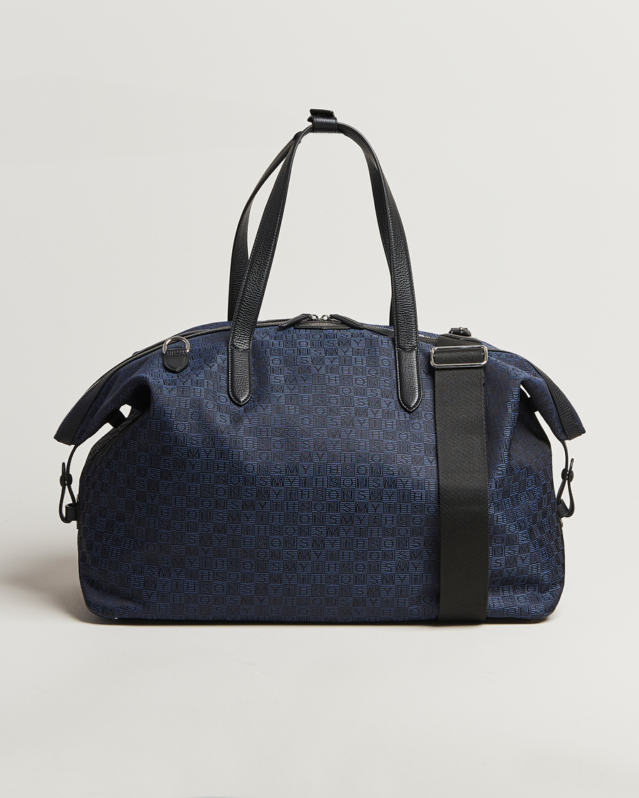 Herre | Vesker | Smythson | Canvas Stamp Travel Bag Navy