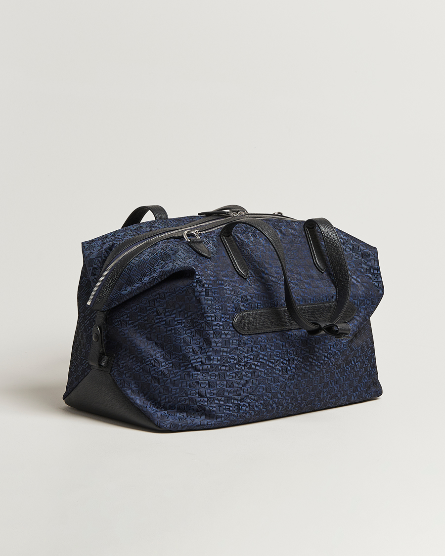 Herre | Vesker | Smythson | Canvas Stamp Travel Bag Navy