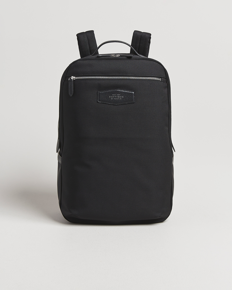 Herre | Vesker | Smythson | Canvas Norton Backpack Black