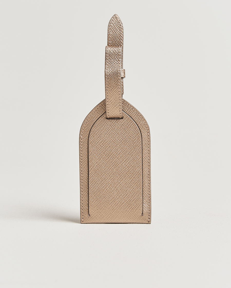 Herre | Til hjemmet | Smythson | Panama Leather Luggage Tag Bronze