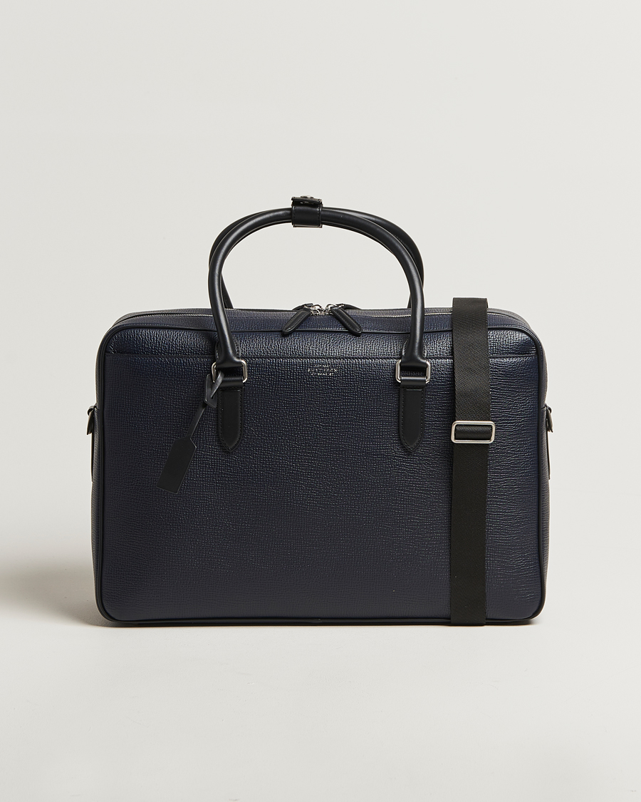 Herre | Vesker | Smythson | Ludlow 48 Hours Travel Bag Navy