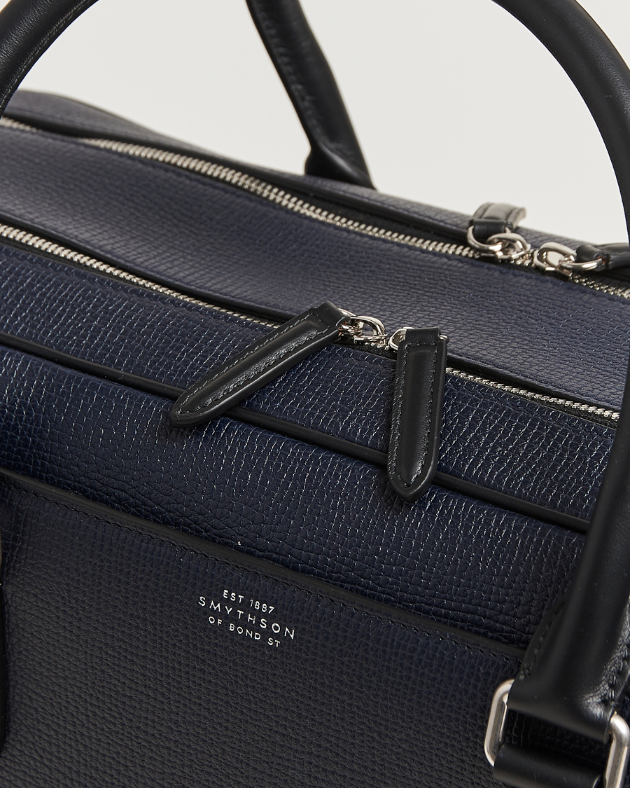 Herre | Vesker | Smythson | Ludlow 48 Hours Travel Bag Navy