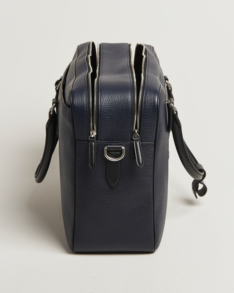 Herre | Vesker | Smythson | Ludlow 48 Hours Travel Bag Navy