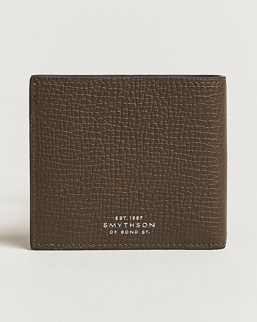Herre | Lommebøker | Smythson | Ludlow 6 Card Wallet Dark Olive