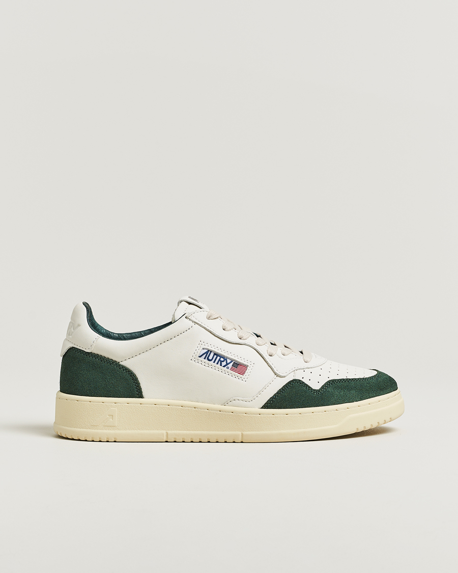 Herre | Sneakers | Autry | Medalist Low Sneaker White/Bottle Green