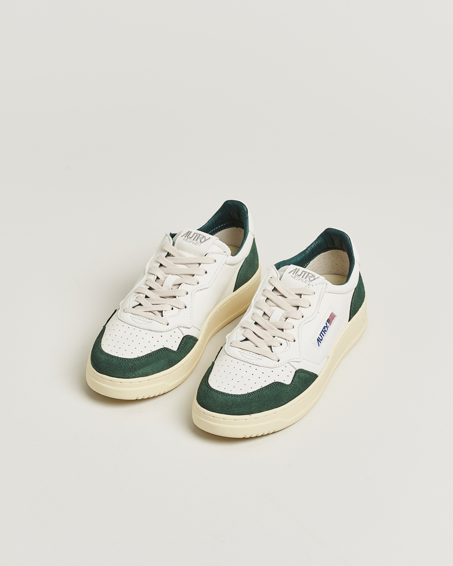 Herre | Sneakers | Autry | Medalist Low Sneaker White/Bottle Green