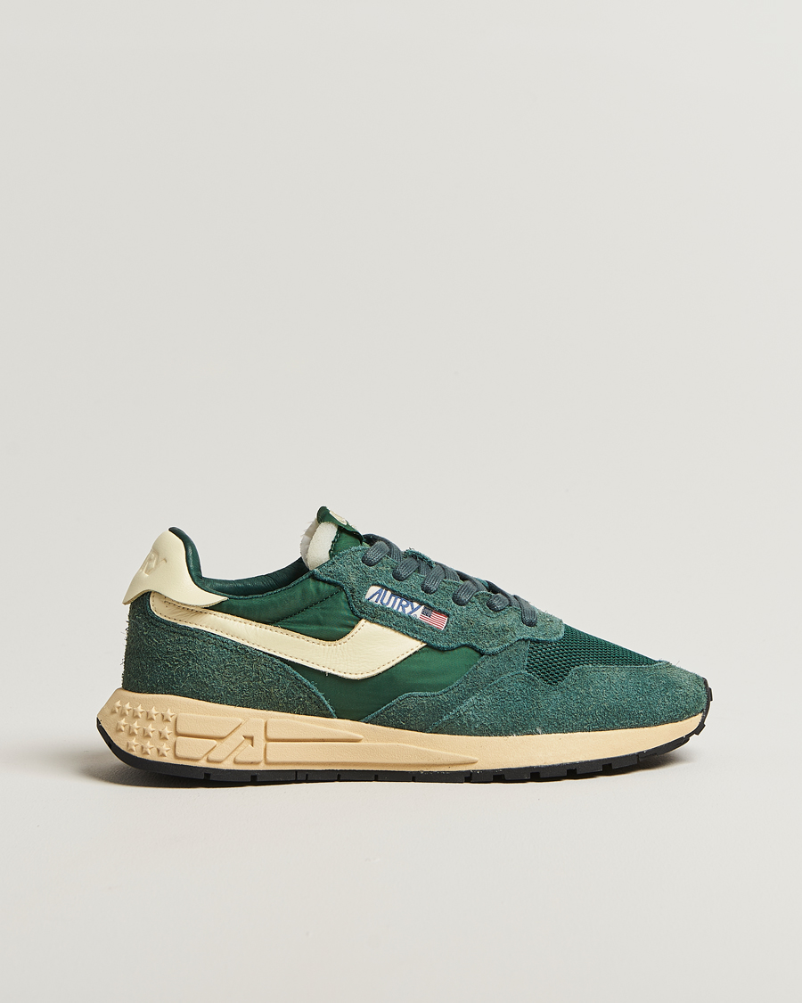 Herre | Sneakers | Autry | Reelwind Running Sneaker Bottle Green/Beige