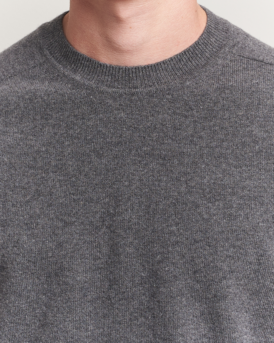 Herre | Gensere | Altea | Wool/Cashmere Crew Neck Pullover Charcoal