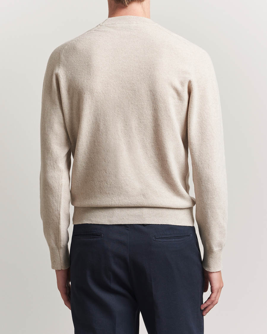 Herre | Gensere | Altea | Wool/Cashmere Crew Neck Pullover Beige