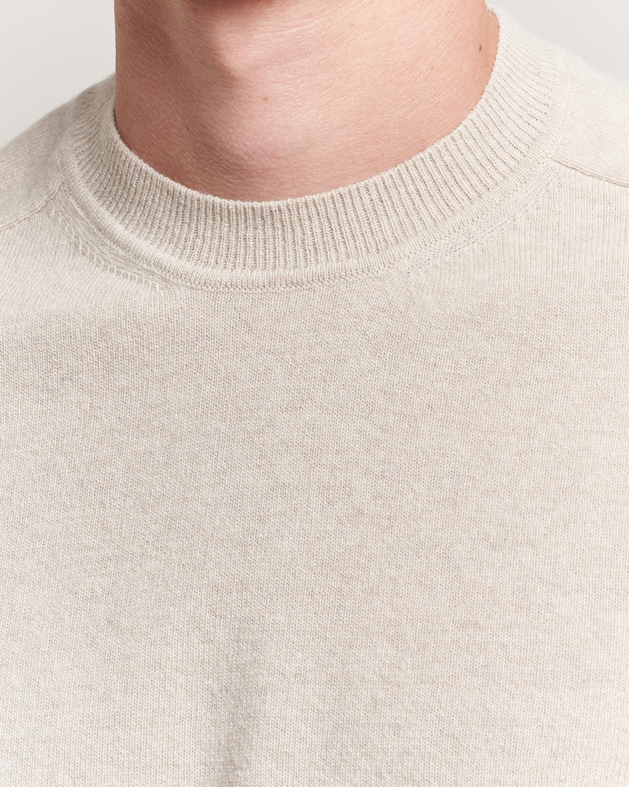 Herre | Gensere | Altea | Wool/Cashmere Crew Neck Pullover Beige