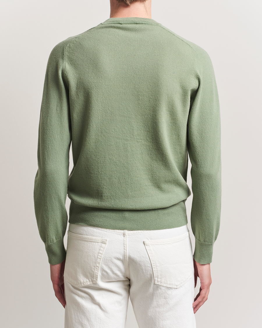 Herre | Gensere | Altea | Wool/Cashmere Crew Neck Pullover Green