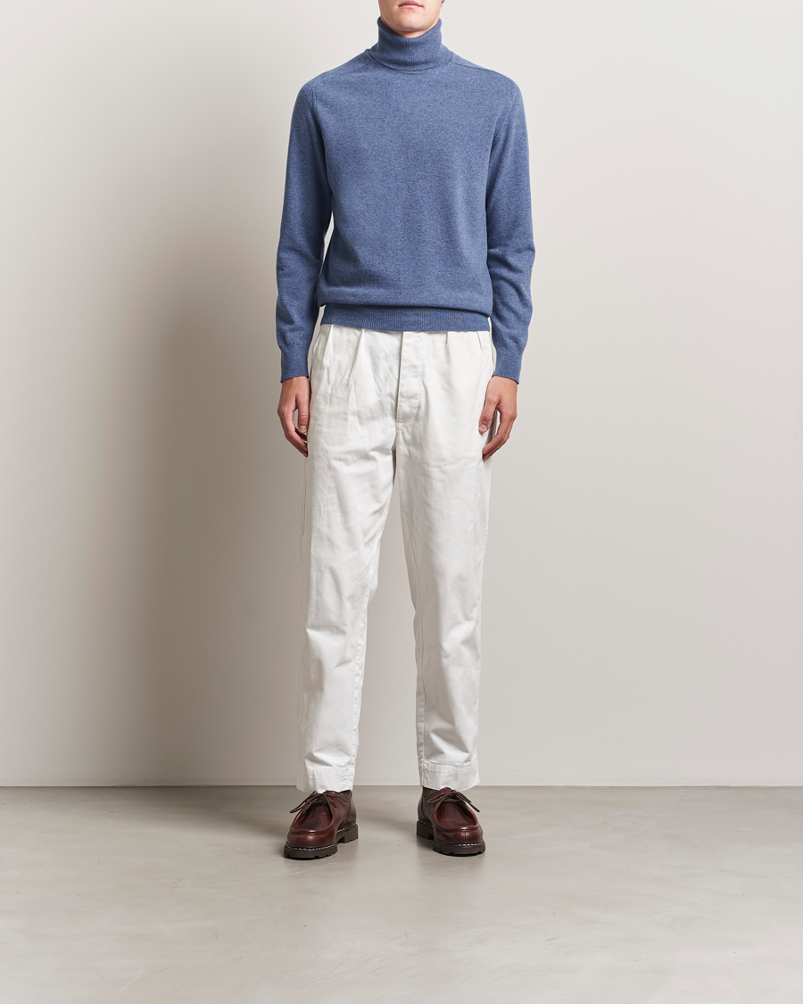 Herre | Gensere | Altea | Wool/Cashmere Rollneck Blue