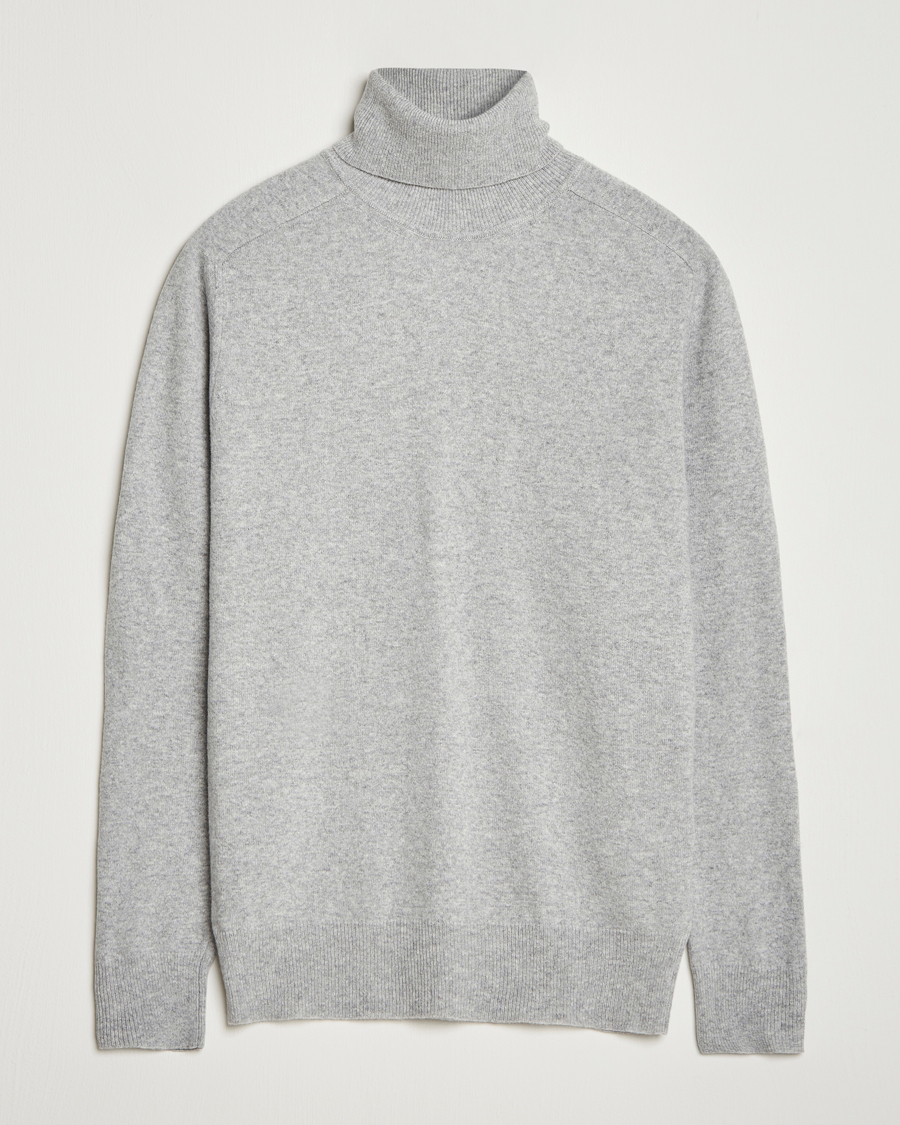 Herre | Gensere | Altea | Wool/Cashmere Rollneck Light Grey