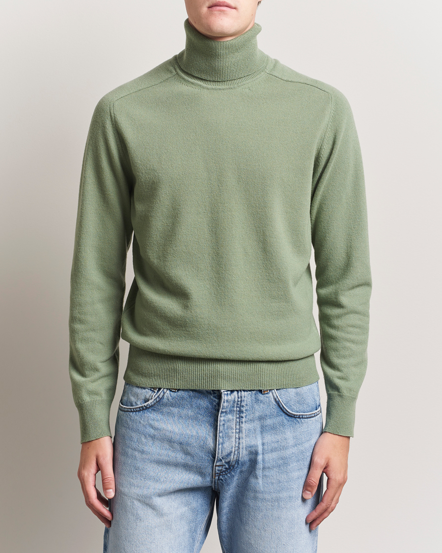 Herre | Gensere | Altea | Wool/Cashmere Rollneck Green