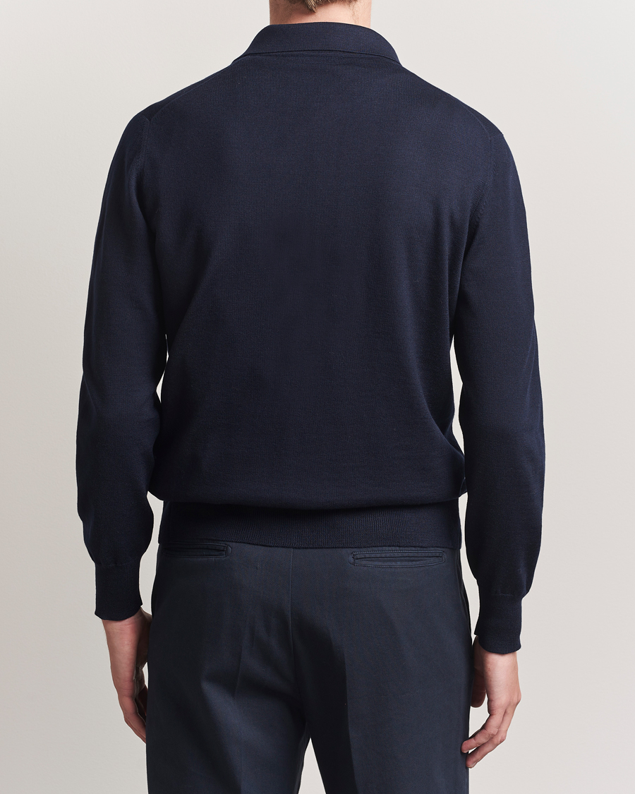 Herre | Gensere | Altea | Merino Wool Cardigan Navy