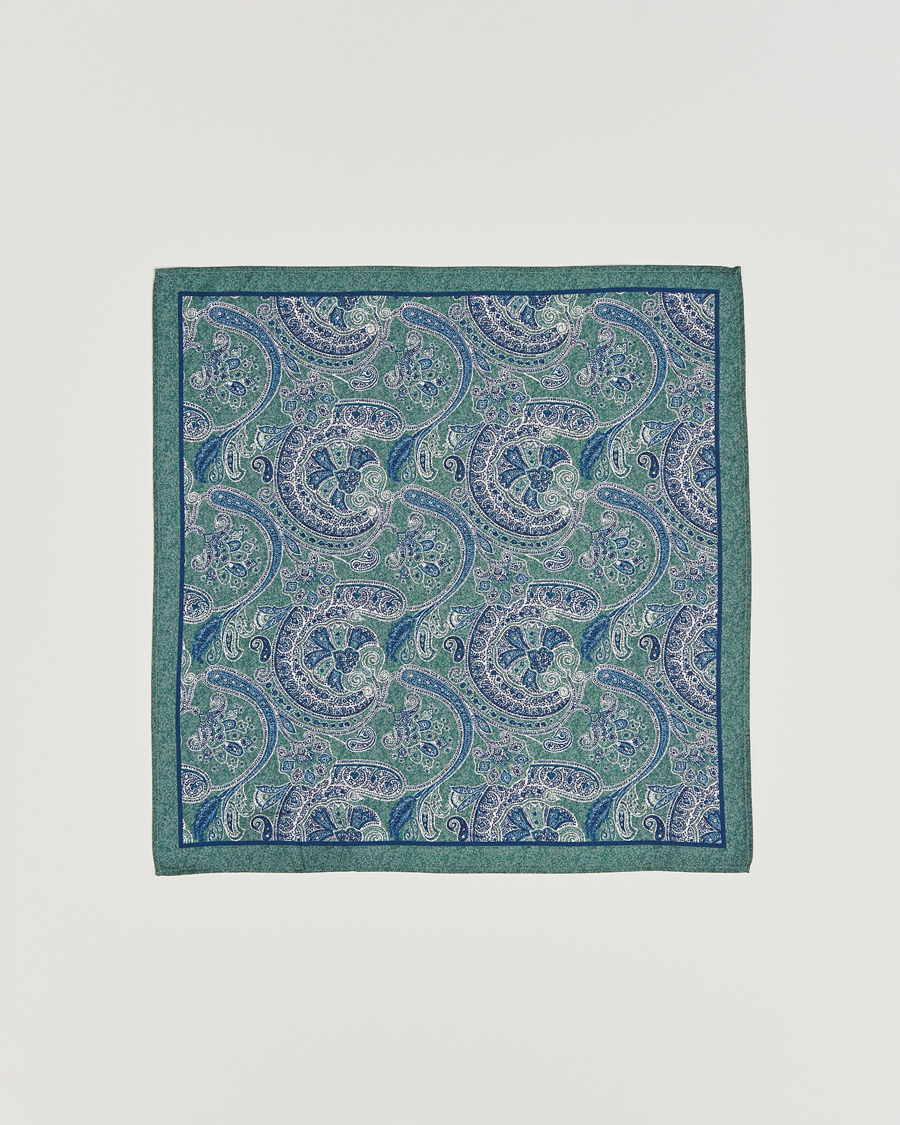 Herre | Slips | Amanda Christensen | Box Set Silk 8 cm Tie And Pocket Square Dark Green