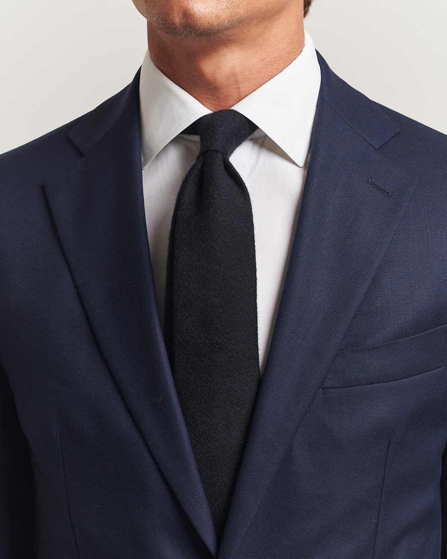 Herre | Slips | Amanda Christensen | Cashmere 8cm Tie Navy